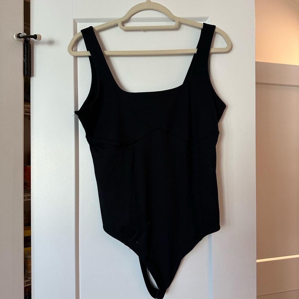A&F Black Corset Bodysuit